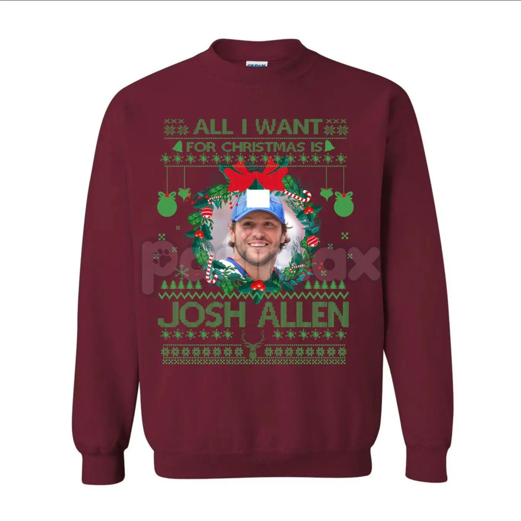 Pasimax Josh Allen #17 Bills Mafia Football Sweatshirt | Buffalo QB Fan Gear | Game Day Apparel — lifestyle context