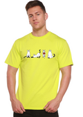 Spun Bamboo Halloween Cats Men's Bamboo Viscose/Organic Cotton Short Sleeve Graphic T-Shirt — main product shot