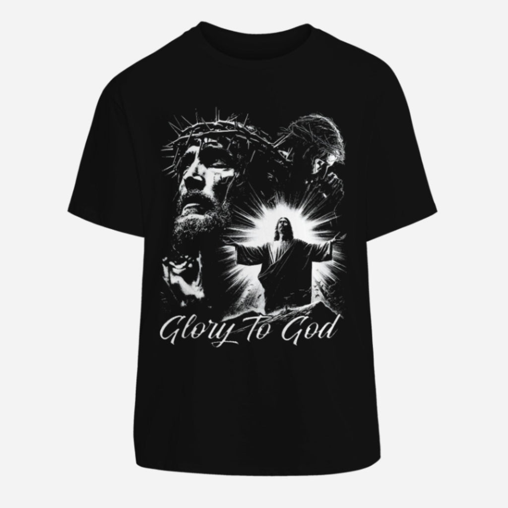 Pasimax "Glory To God" Jesus T-Shirt — lifestyle context