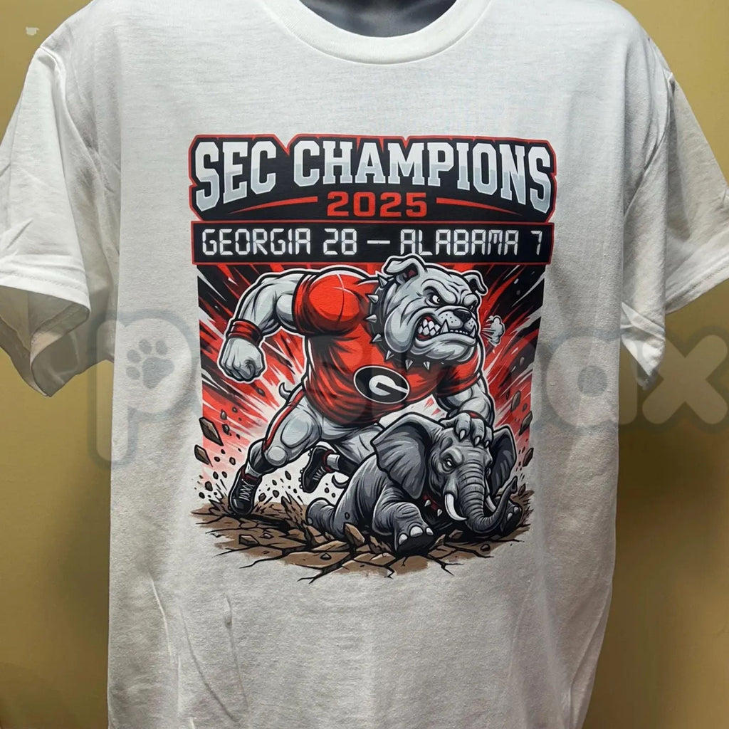 Pasimax Official Georgia Bulldogs Championship Shirt - UGA Football Victory Fan Gear, College Football Commemorative Tee, Daw