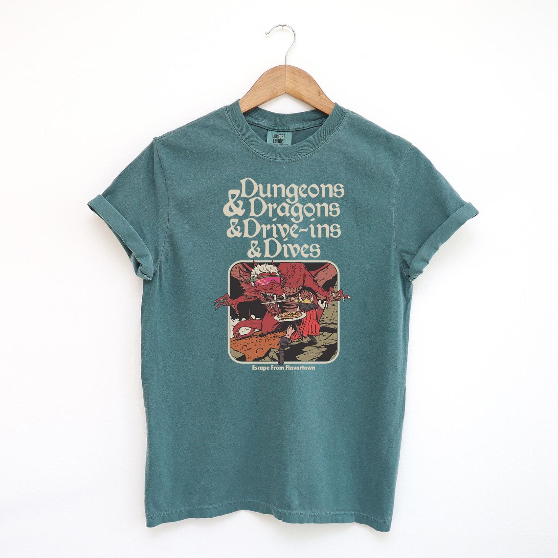 Pasimax Vintage Food & Fantasy Tee — lifestyle context