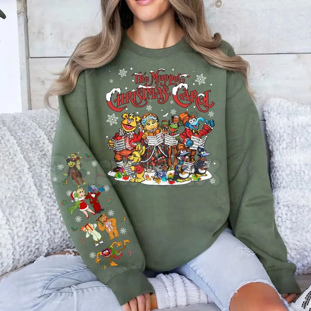 Pasimax The Muppet Christmas Carol Vintage Sweatshirt | Michael Caine Scrooge Jumper | Nostalgic Movie Quote Crewneck | Muppe