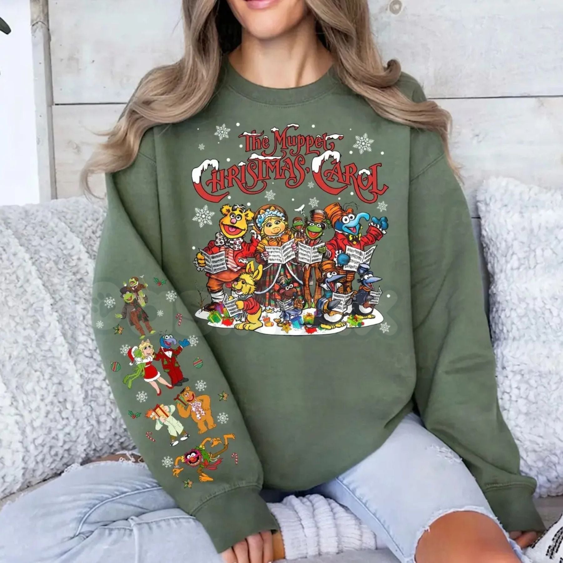 Pasimax The Muppet Christmas Carol Vintage Sweatshirt | Michael Caine Scrooge Jumper | Nostalgic Movie Quote Crewneck | Muppe