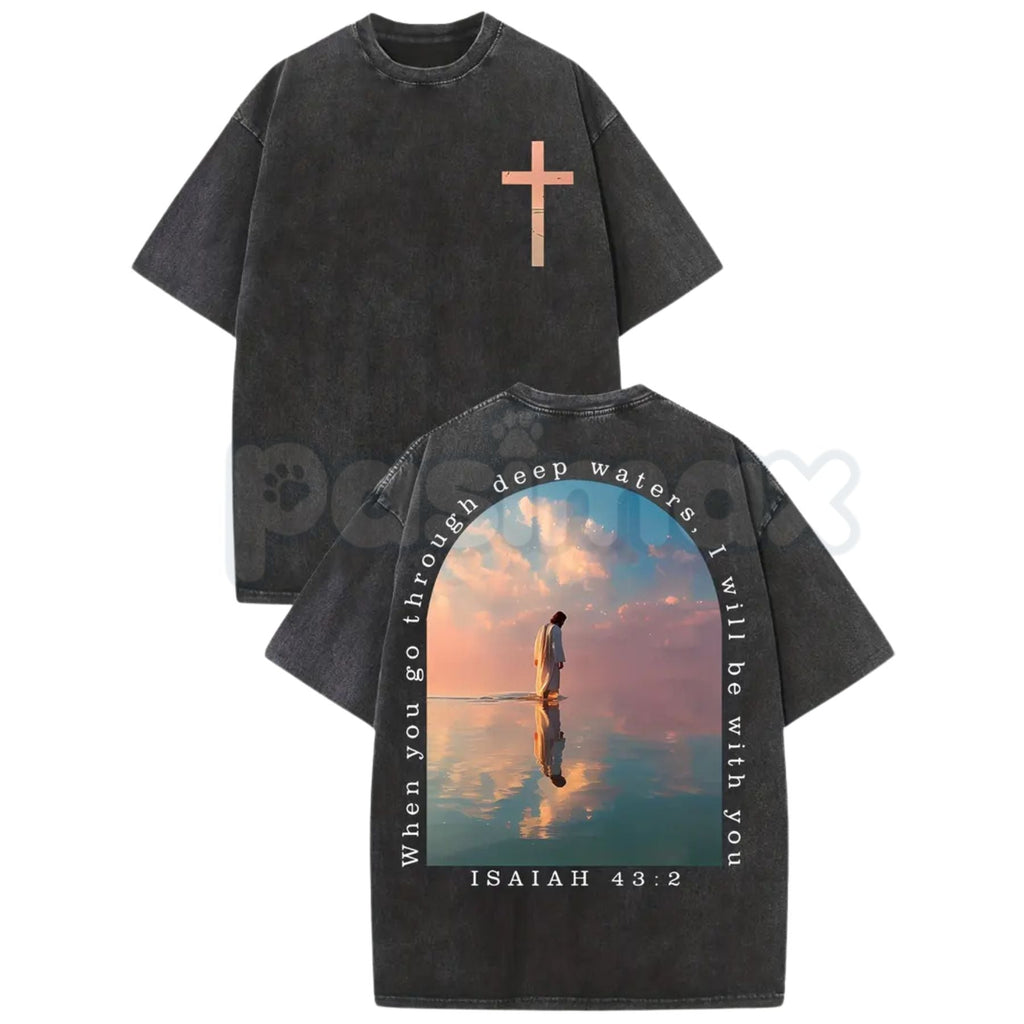Pasimax Isaiah Prophecy Cross Tee — lifestyle context