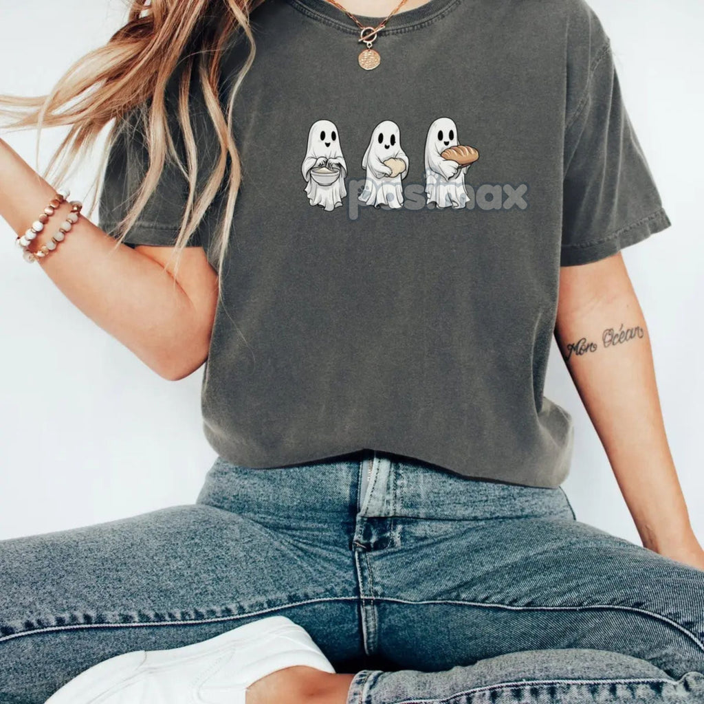 Pasimax Sourdough Baker Ghost T-shirt — lifestyle context