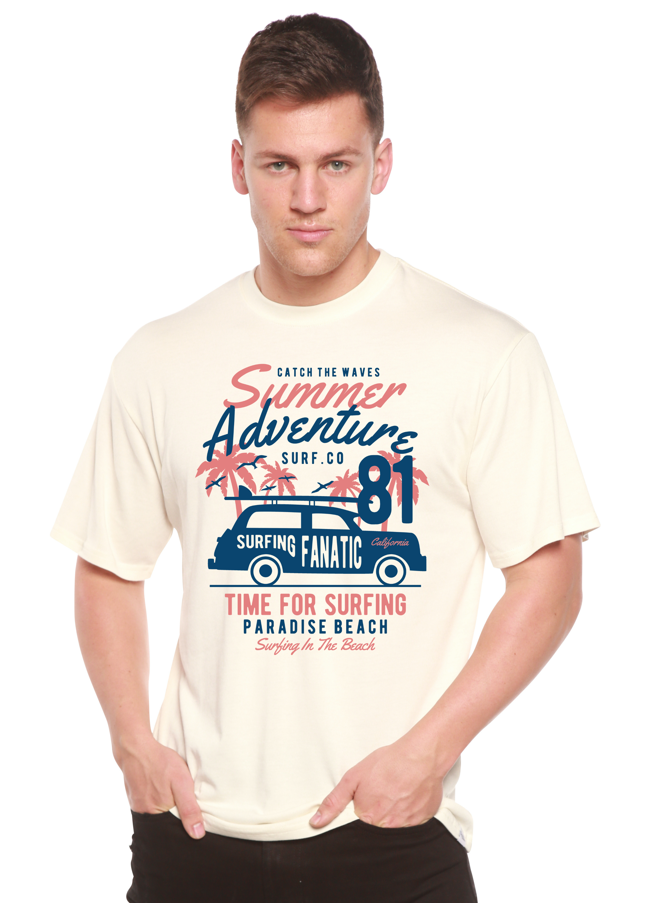 Spun Bamboo Sammer Adventure Spun Bamboo® Men's Bamboo Viscose/Organic Cotton Short Sleeve Graphic T-Shirt — main product sho