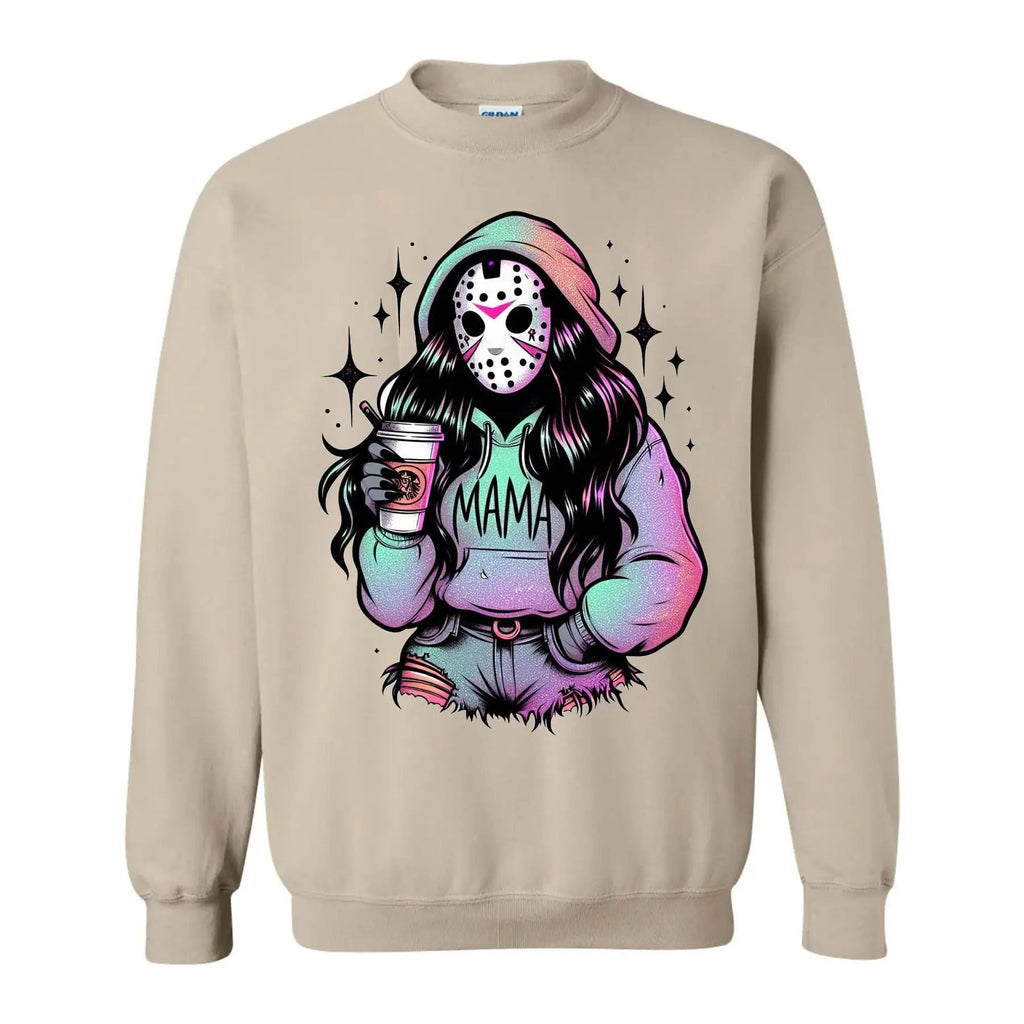 Pasimax Halloween Spooky Mama Sweatshirt – Cool & Funny Mom Gift — lifestyle context