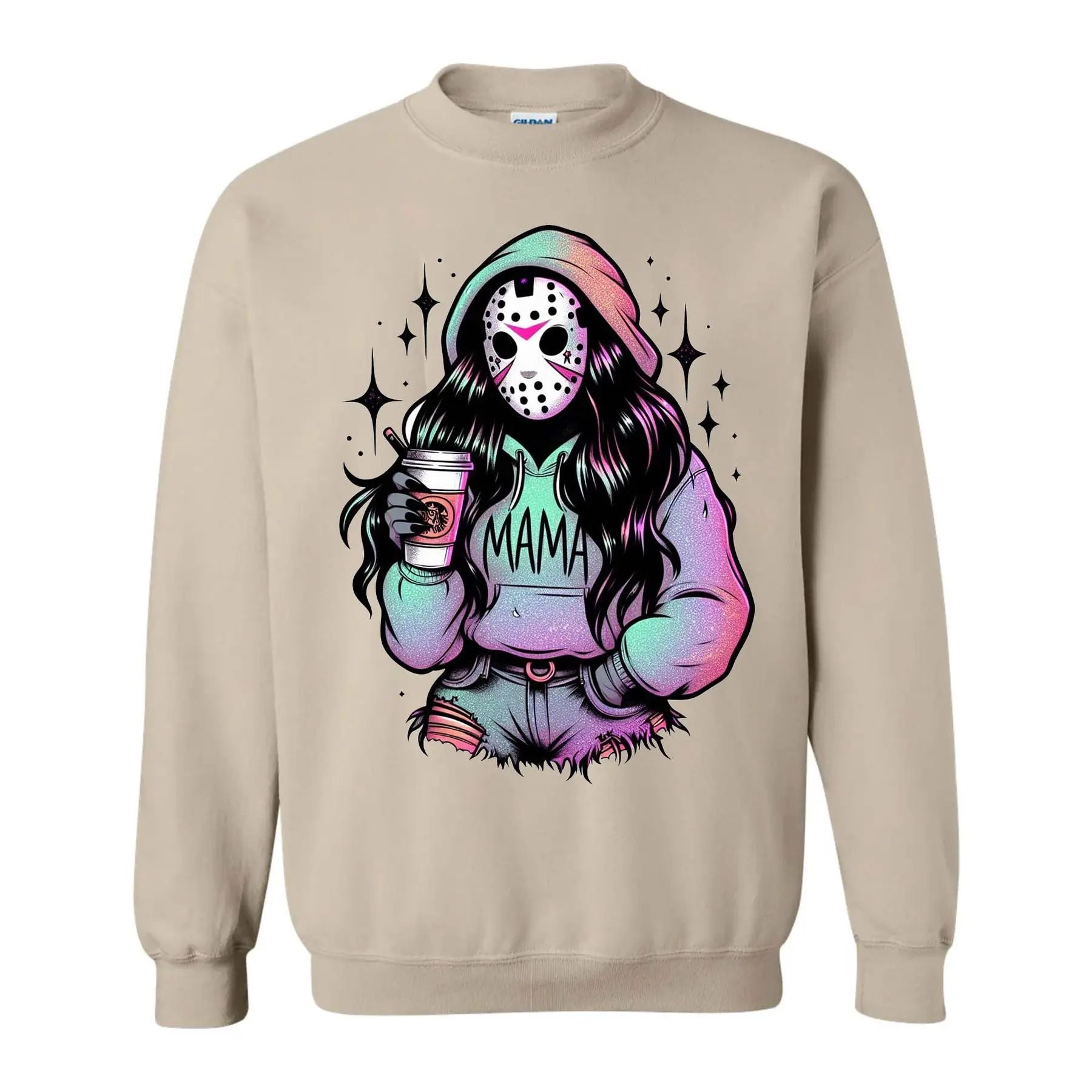 Pasimax Halloween Spooky Mama Sweatshirt – Cool & Funny Mom Gift — lifestyle context