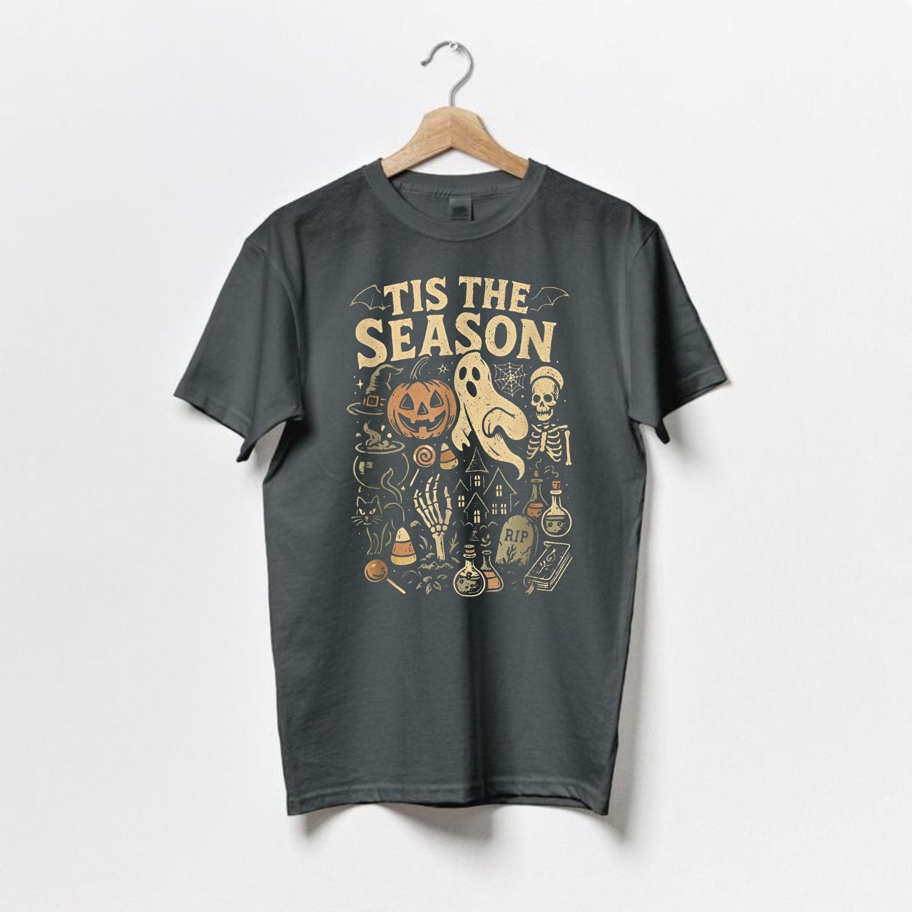 Pasimax Spooky Season Vibes T-Shirt — lifestyle context