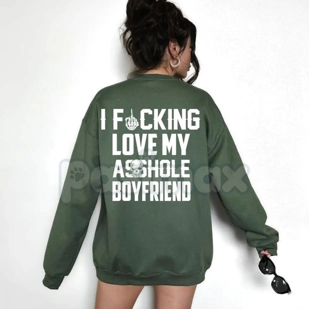 Pasimax I Love My Boyfriend Sweatshirt | Cute Relationship Jumper | Girlfriend Affection Crewneck | Sweet Couple Gift — lifes