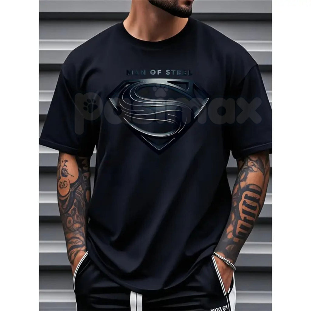 Justice League Men's Plus Size Casual T-Shirt – Iconic DC Comics Crew Neck Graphic Tee, Premium 100% Cotton Superhero Top, Soft Lived-In Heavyweight Big & Tall League Shirt, Made in USA