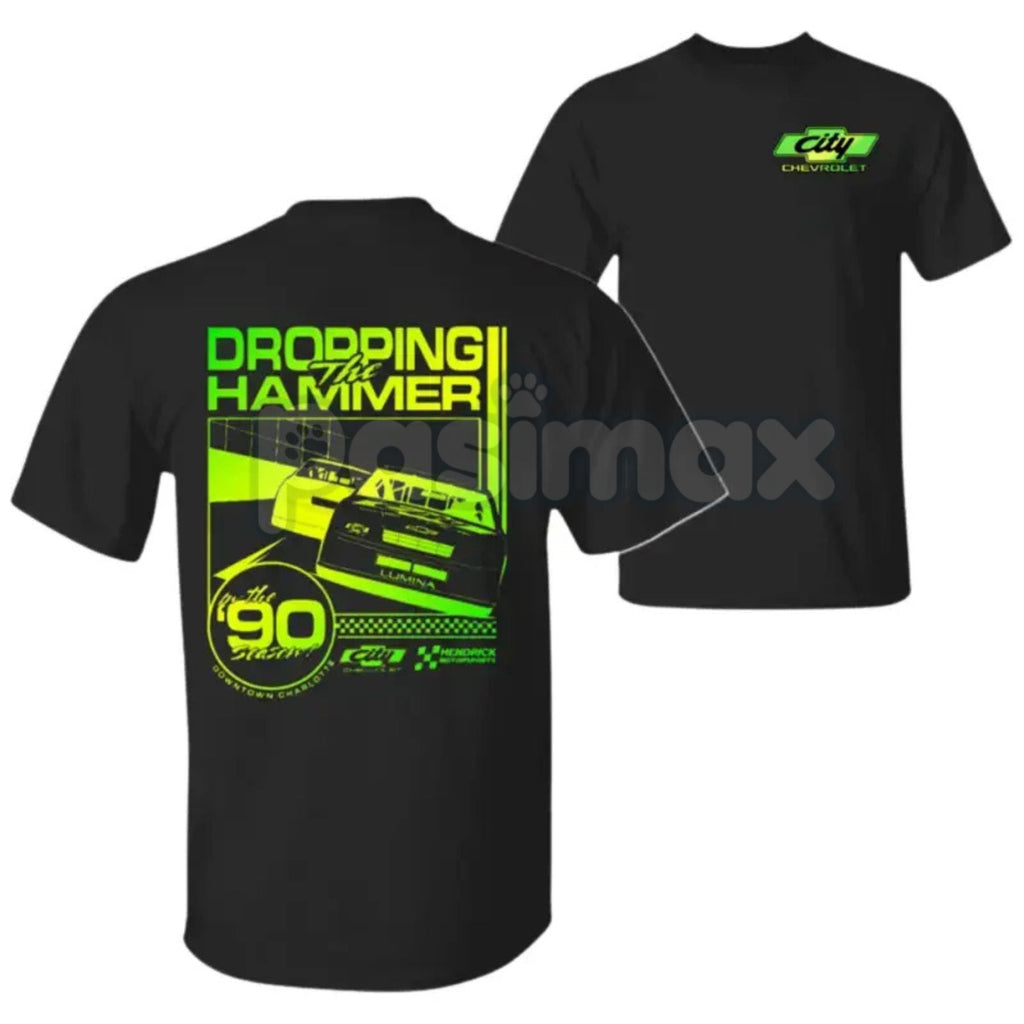 Pasimax Dropping the Hammer Chevy T-Shirt - Chevy Performance Graphic Tee, American Muscle Racing Apparel, Automotive Fan Gif