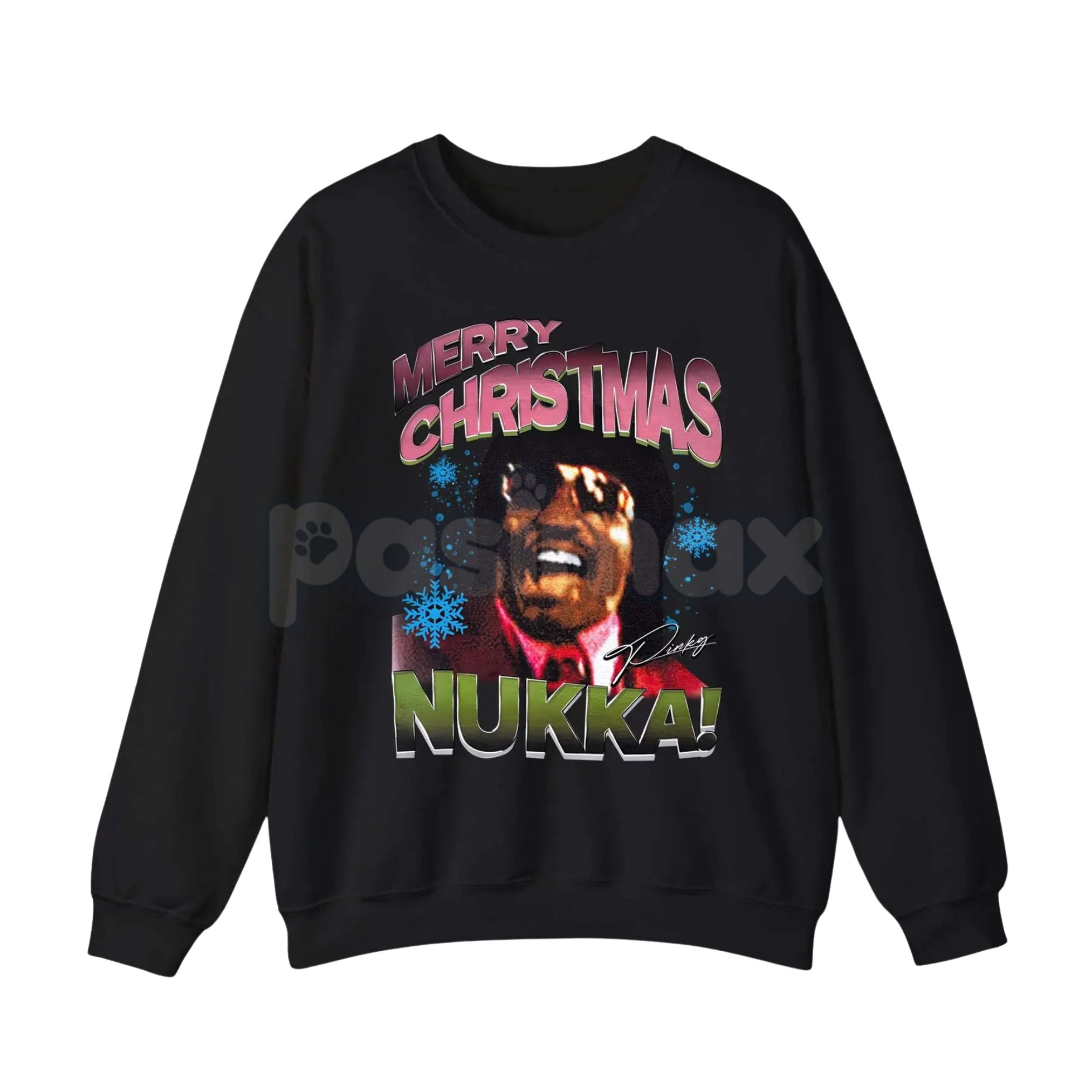 Pasimax Pinky From Friday Movie Quote Christmas Sweatshirt – Funny Santa Hat Holiday Crewneck — lifestyle context