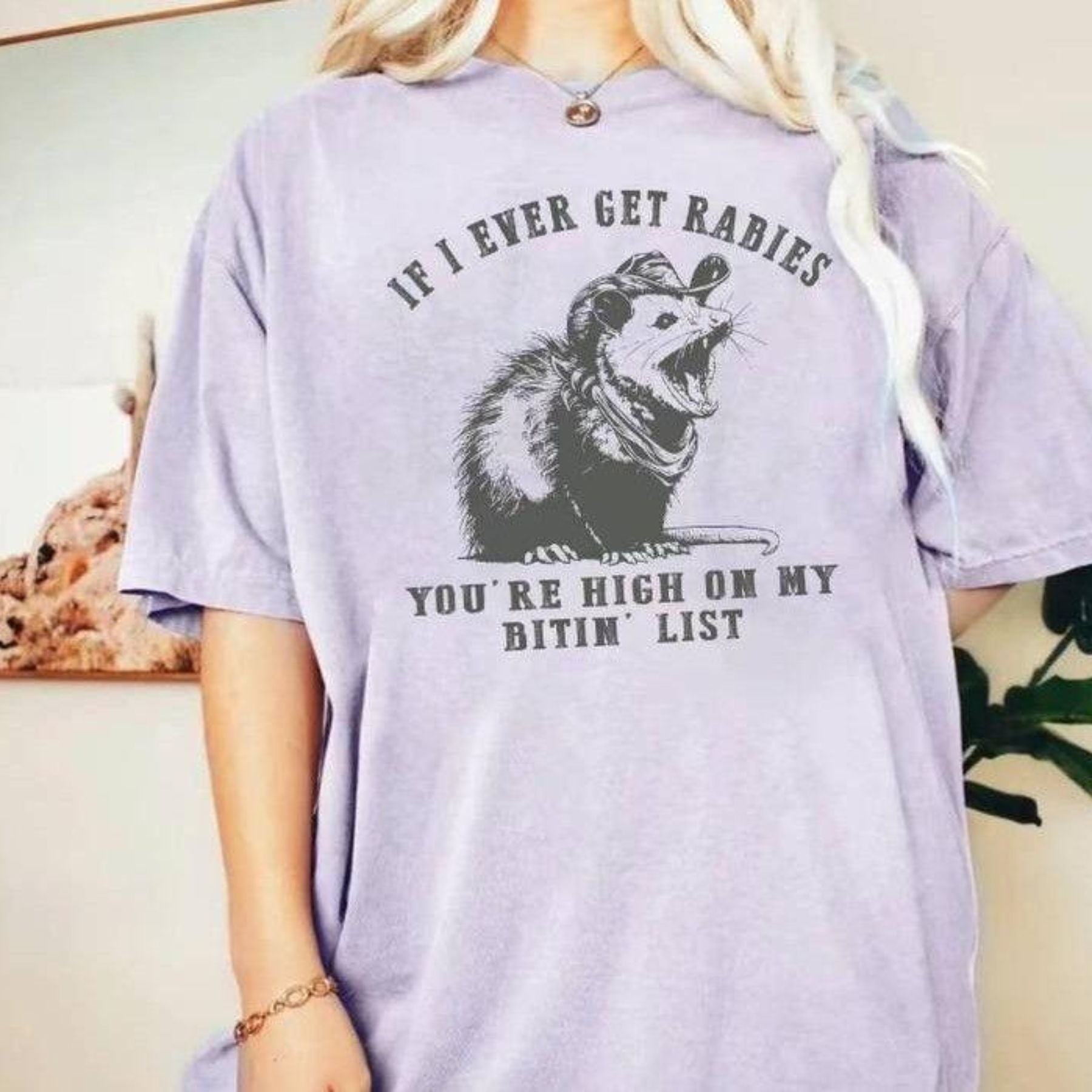 Pasimax Humorous Raccoon T-Shirt — lifestyle context