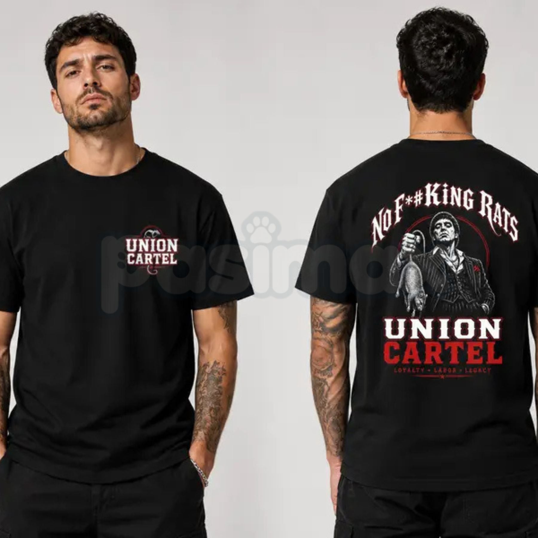 "No Fuking Rats" Graphic T-Shirt – Bold Streetwear Statement Tee