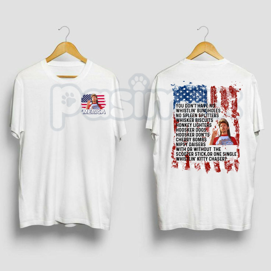 Pasimax "Joe Dirt" Funny 4th of July T-Shirt — lifestyle context