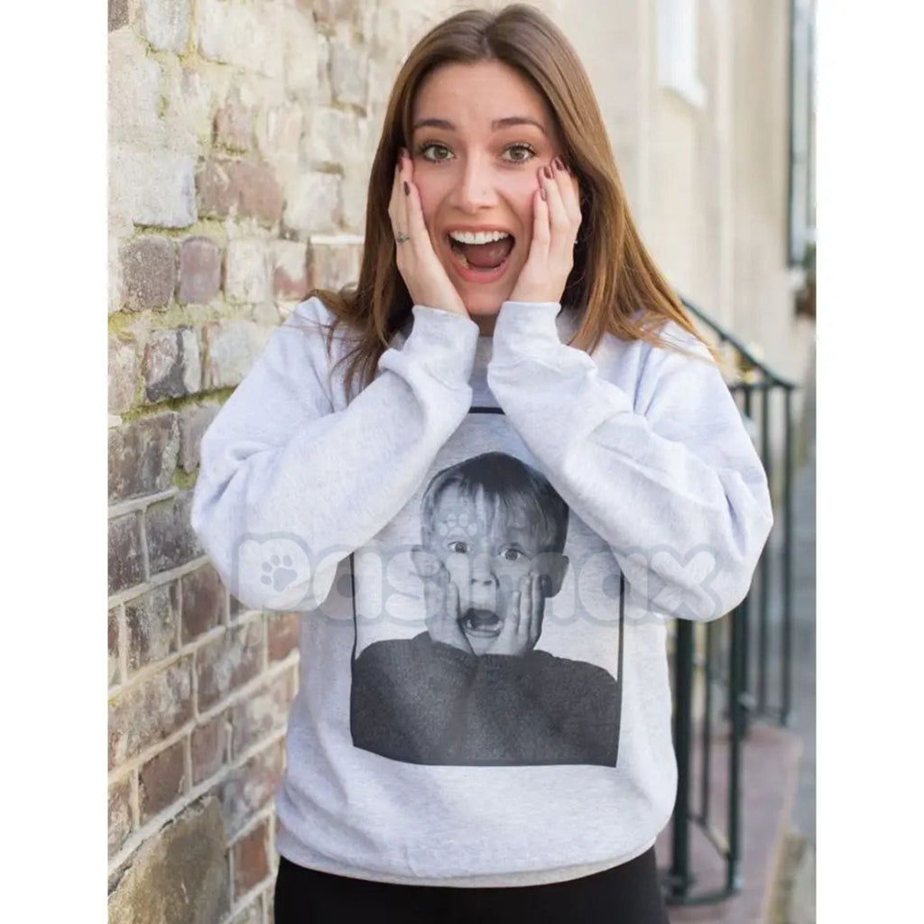 Pasimax 'Home Alone' Booby Trap Blueprint Sweatshirt | Minimalist Movie House Layout Jumper | Kevin's Defense Schematic Fan G
