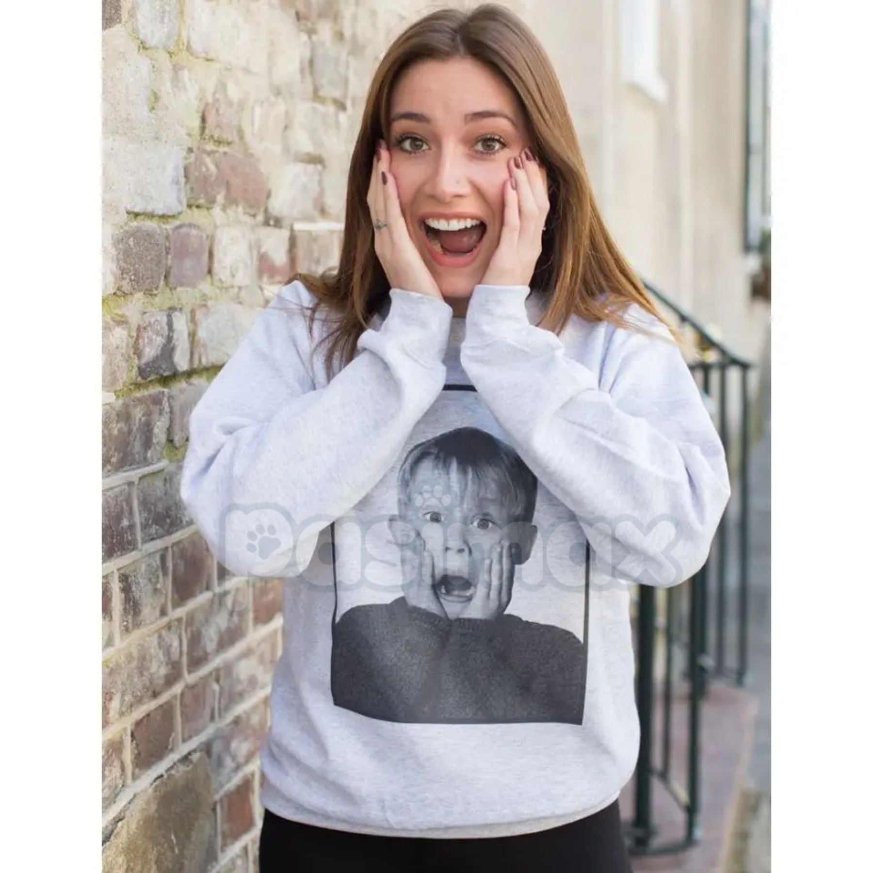 Pasimax 'Home Alone' Booby Trap Blueprint Sweatshirt | Minimalist Movie House Layout Jumper | Kevin's Defense Schematic Fan G