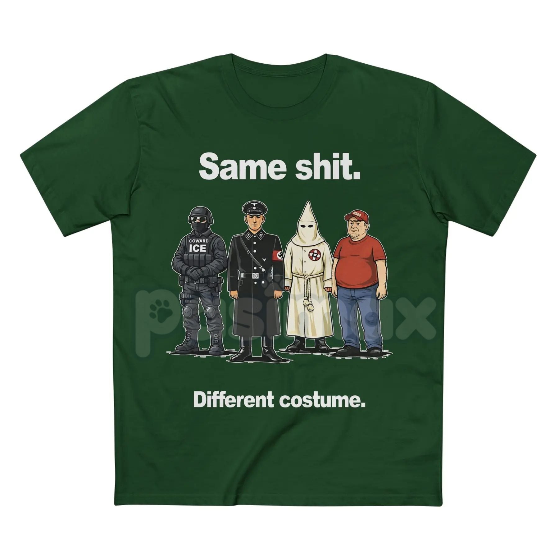 Pasimax "Same Shit Different Costume" Funny T-Shirt - Sarcastic Daily Routine Tee, Humorous Social Commentary Shirt, Funny Wo