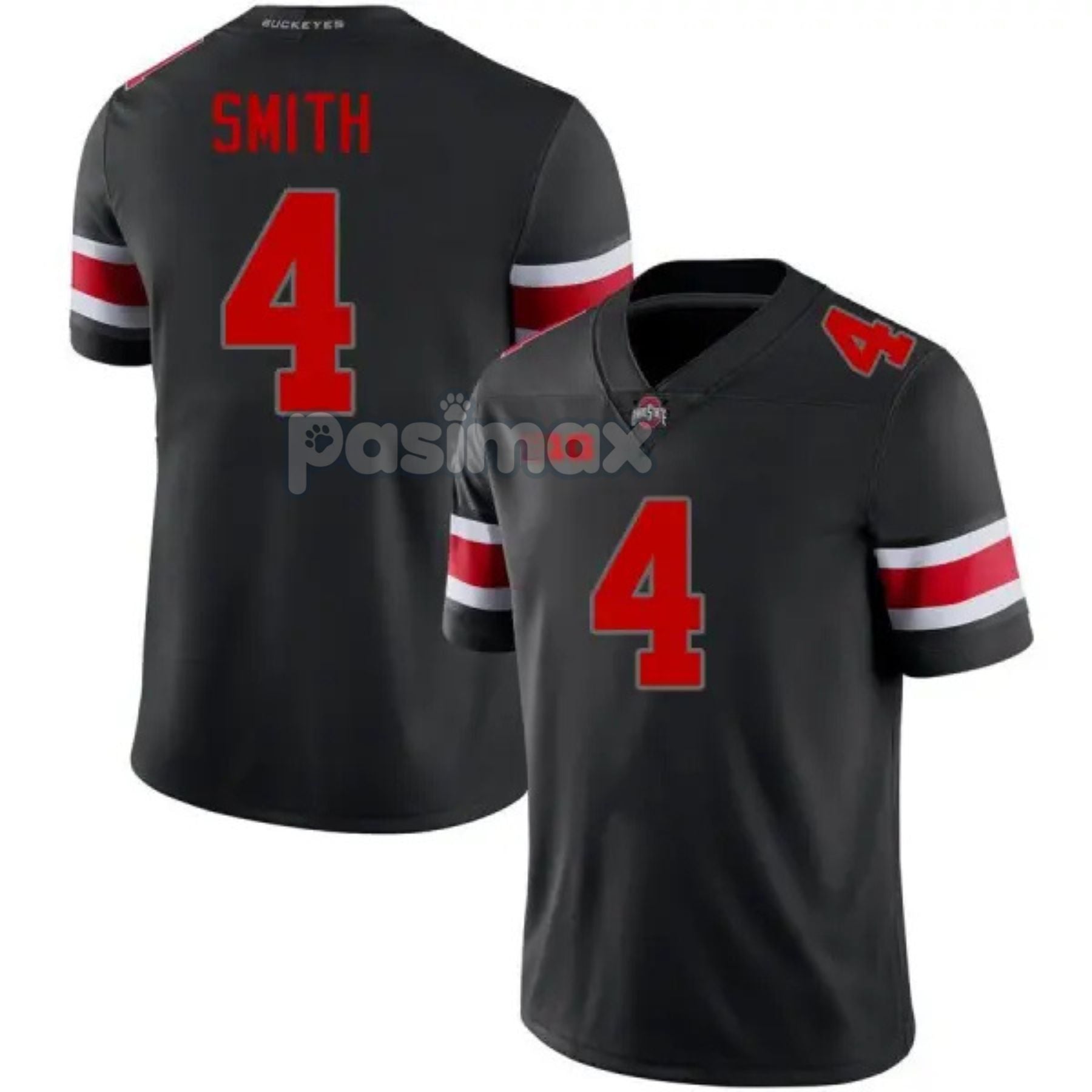 Pasimax Football Jersey for Men Women | College Game Day Fan Gear Shirt — detail close-up