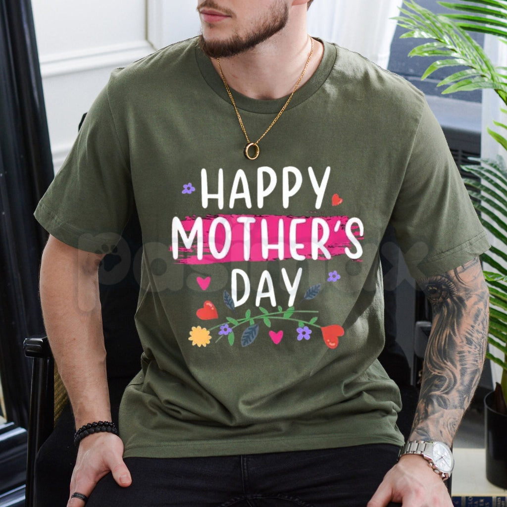 Happy Mother's Day 2025 Keepsake T-Shirt – Special 2025 For Mom Gift Idea Tee, Premium 100% Cotton Floral Celebration Top, Soft Lived-In Heavyweight Best Mom Graphic Shirt, Made in USA