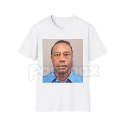 Tiger Woods Mugshot 2026 Unisex T-Shirt – Iconic Golf Legend Graphic Tee, Premium 100% Cotton Sports Heritage Top, Soft Lived-In Heavyweight Pop-Culture Paradox Shirt, Made in USA