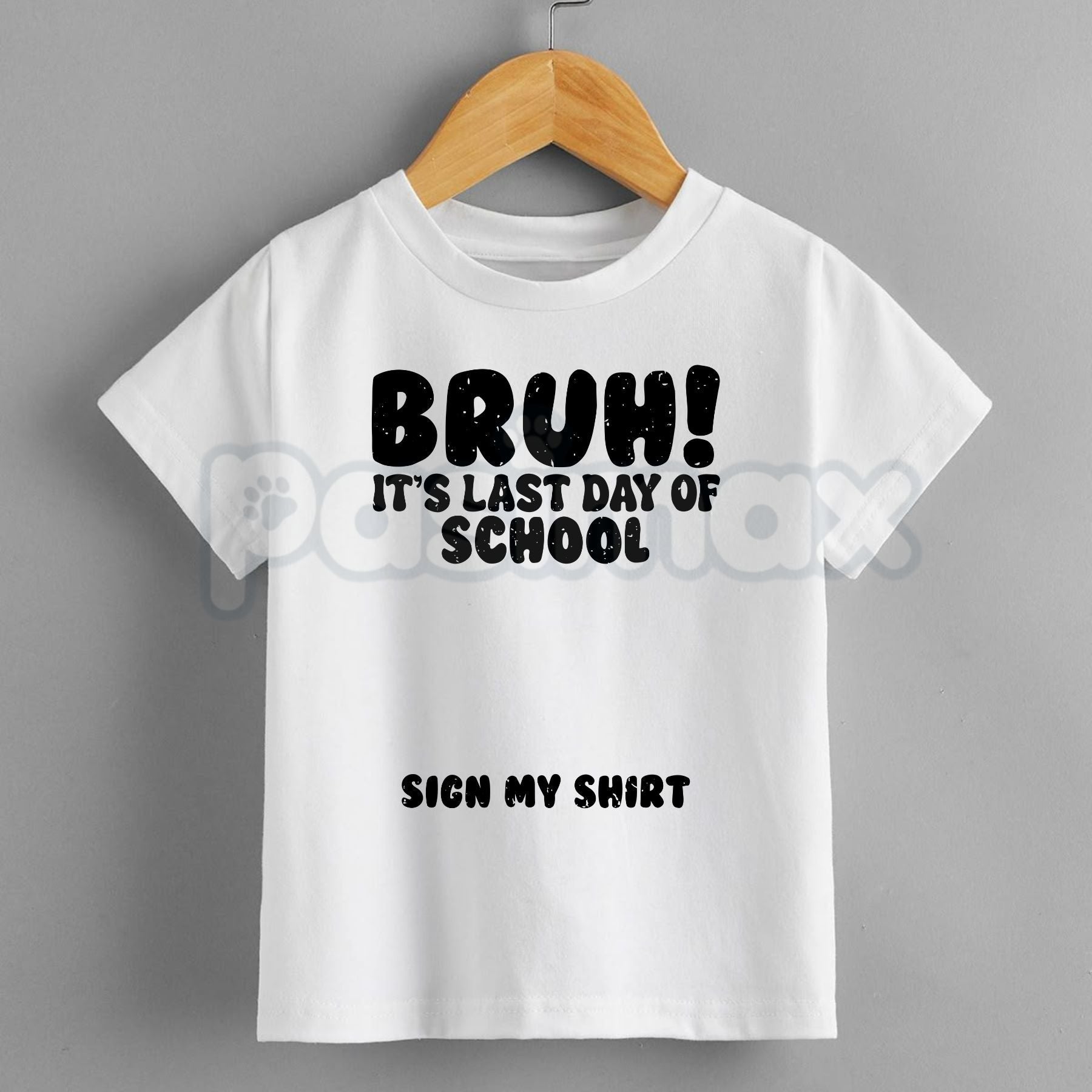 "Last Day Of School Sign My Shirt" Kids Tee – Interactive Class of 2026 Graphic Top, Remastered Heavy Cotton Student Keepsake Shirt, Soft Lived-In Graduation Party Apparel, Made in USA