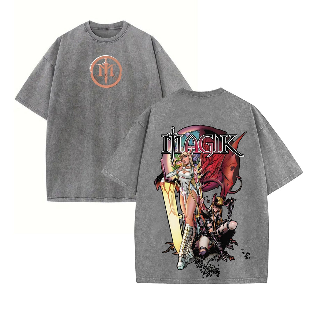 Pasimax Magik Retro Vintage Comic Wash Tee — lifestyle context
