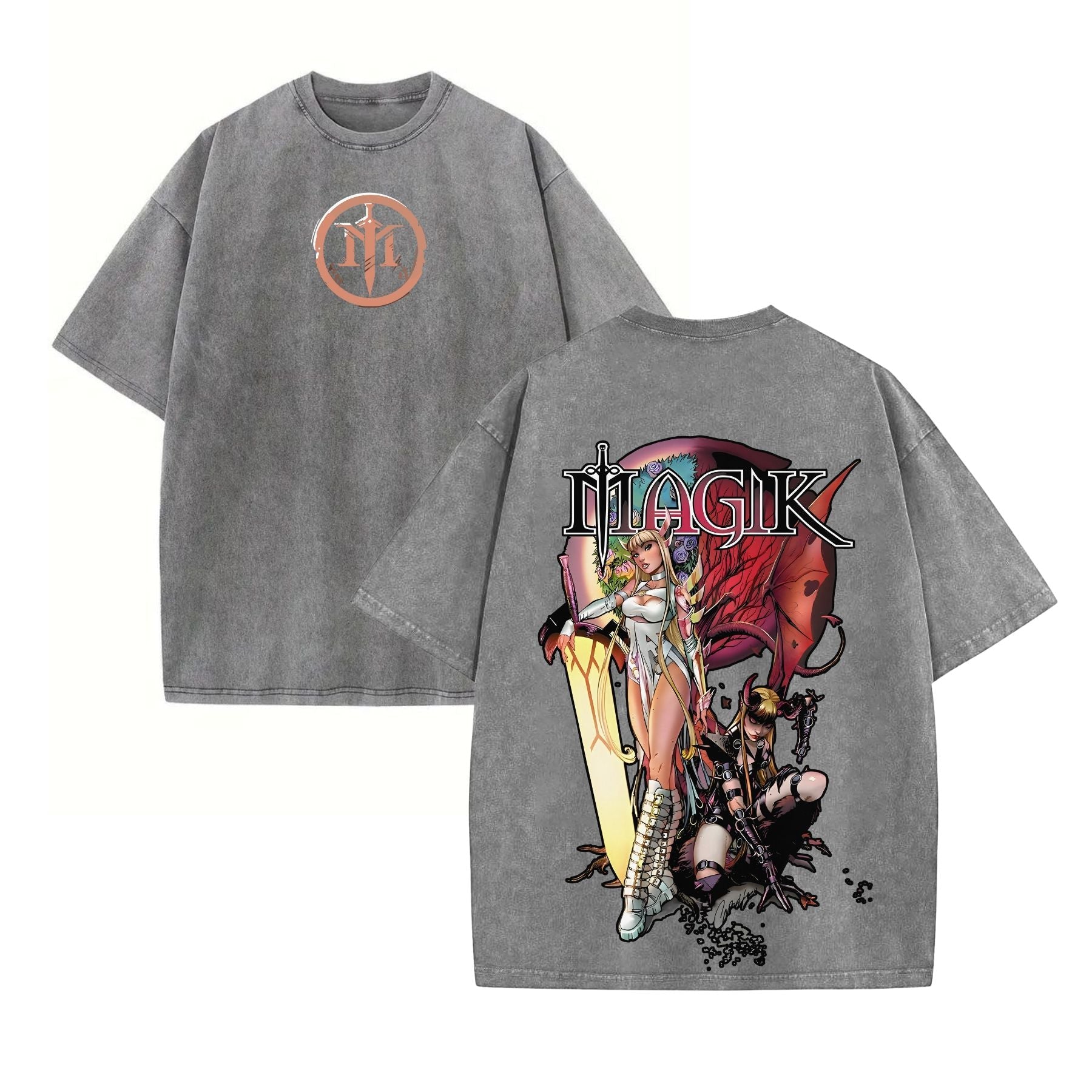 Pasimax Magik Retro Vintage Comic Wash Tee — lifestyle context