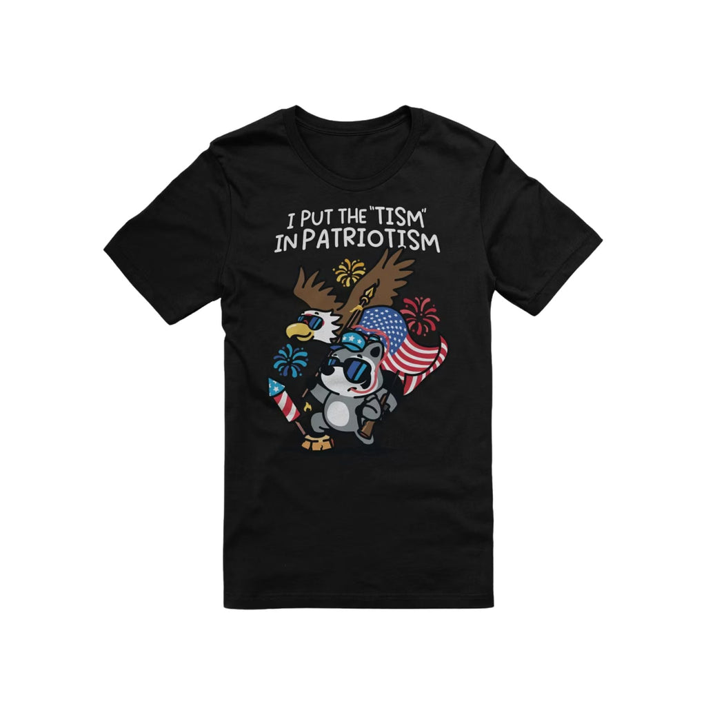 Pasimax 'Tism in Patriotism' T-shirt — lifestyle context
