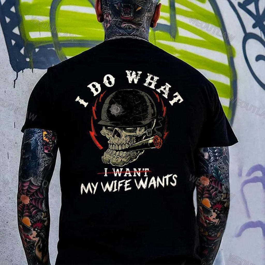 Pasimax "I Do What My Wife Says" Funny Husband Shirt — lifestyle context