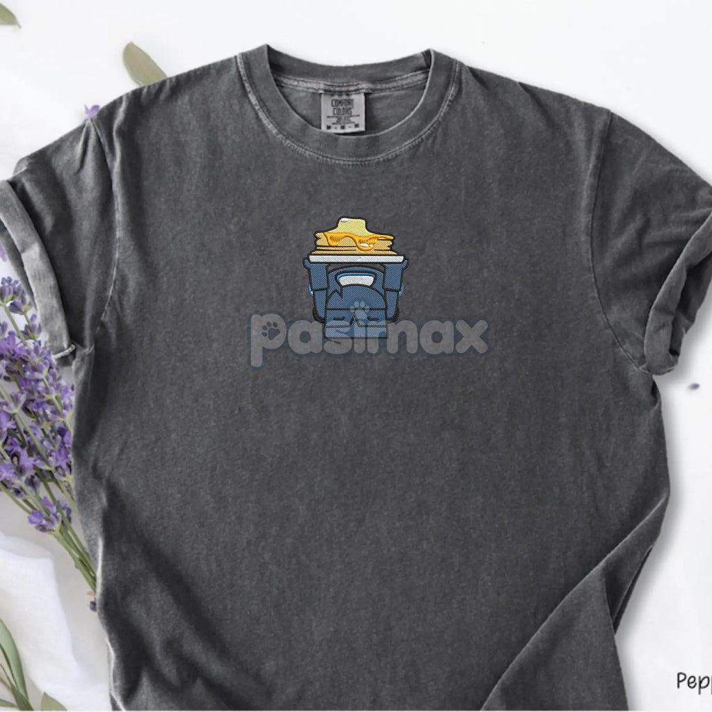Pasimax Embroidered Mini Pekka Pancake Comfort Colors T-Shirt — lifestyle context