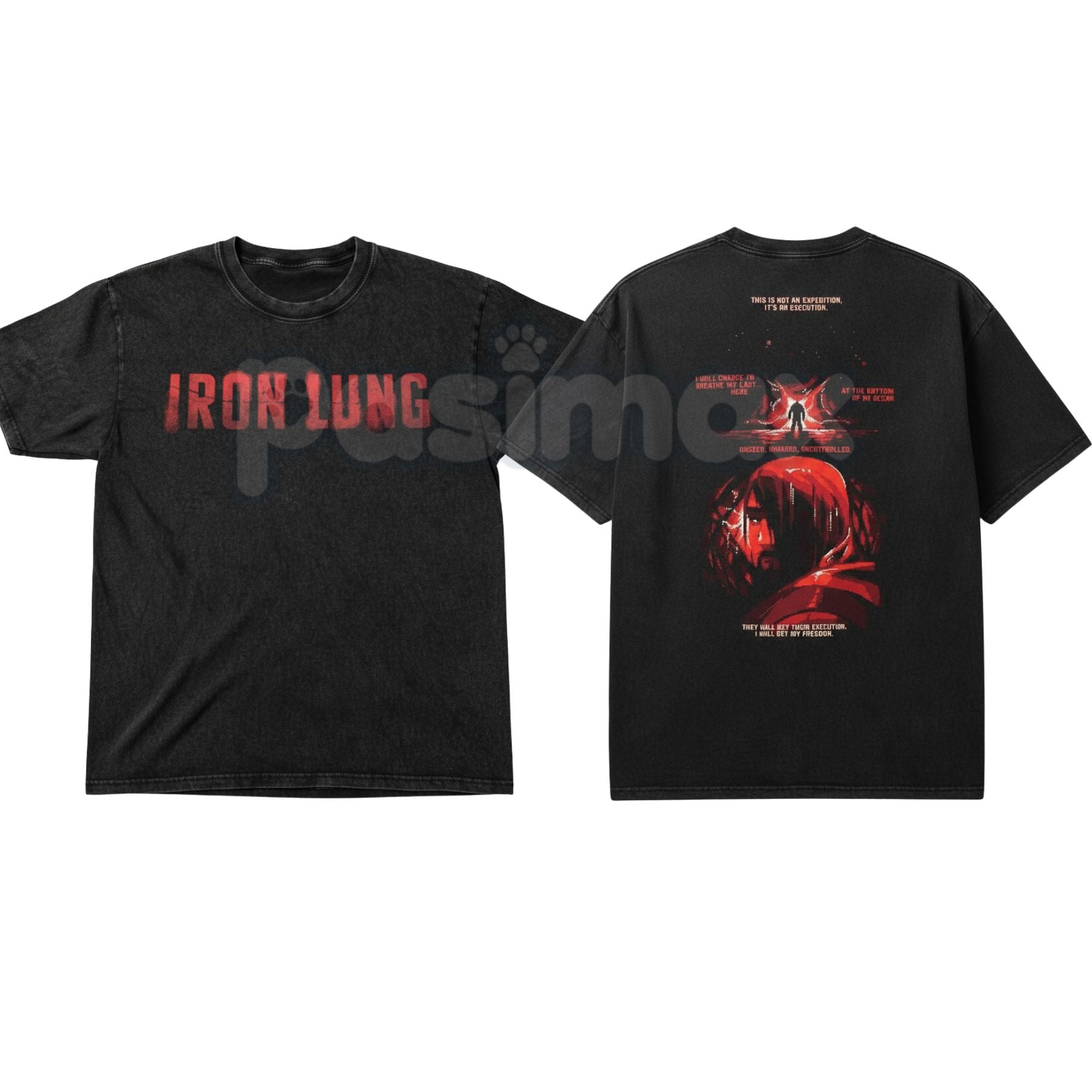 Pasimax Vintage Washed Retro Character Graphic Tee – Classic IL Streetwear T-Shirt — lifestyle context