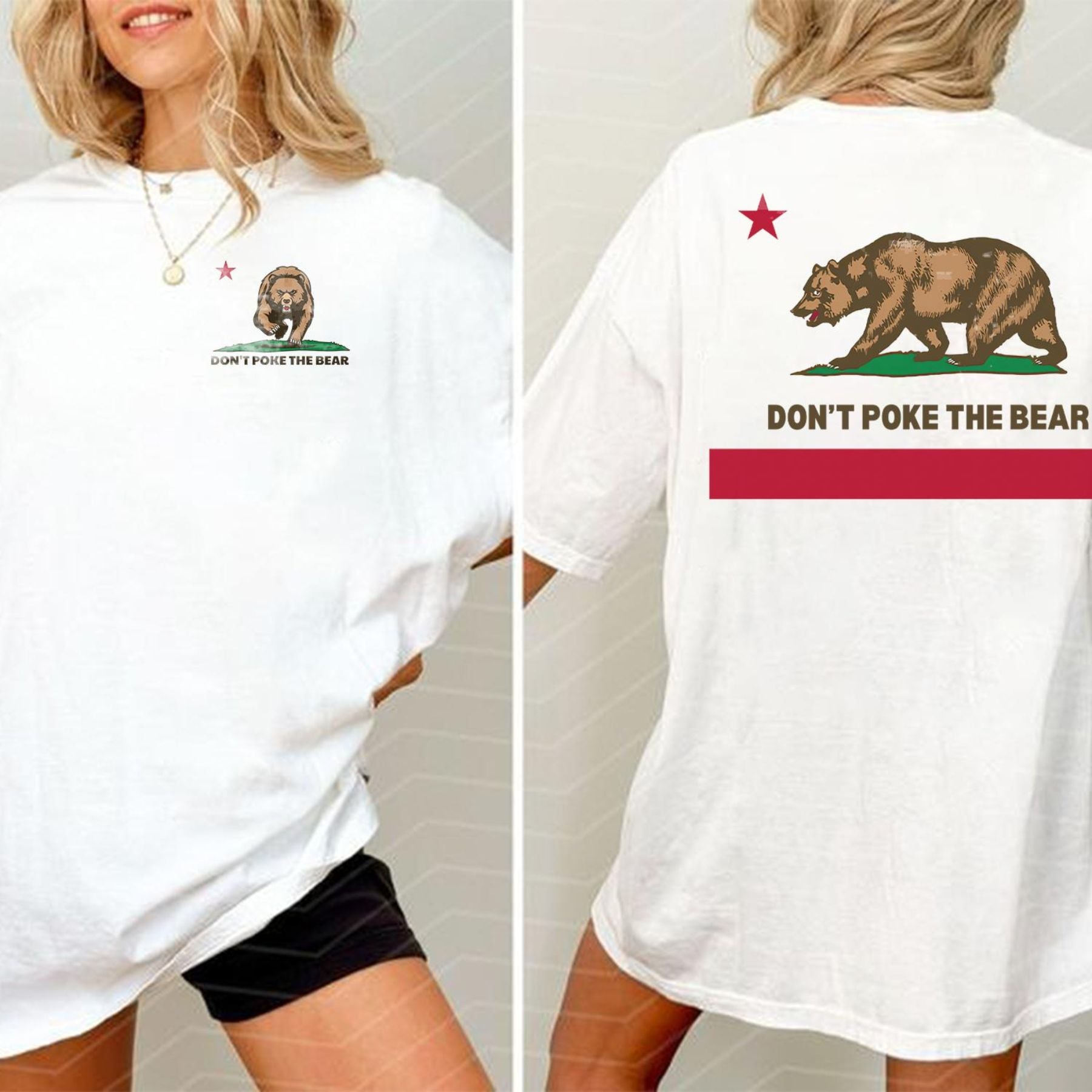 Pasimax "DON'T POKE THE BEAR" T-shirt — lifestyle context