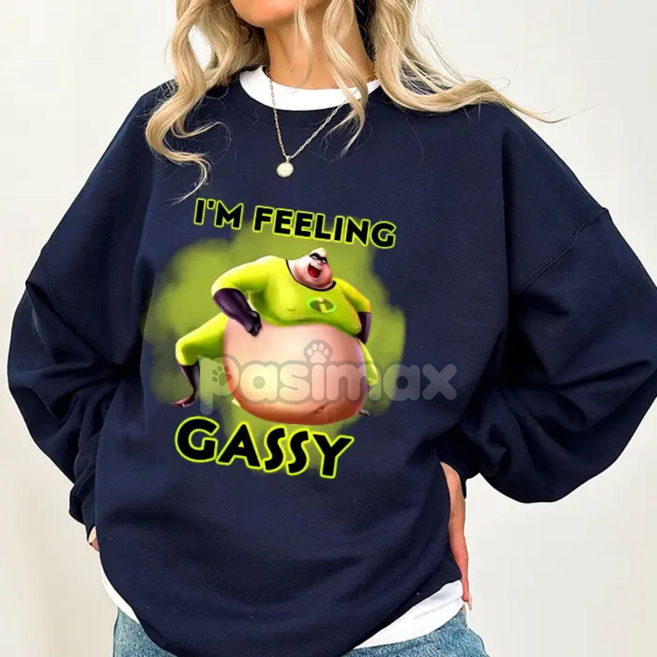 Pasimax The Incredibles Gassy Sweatshirt — lifestyle context