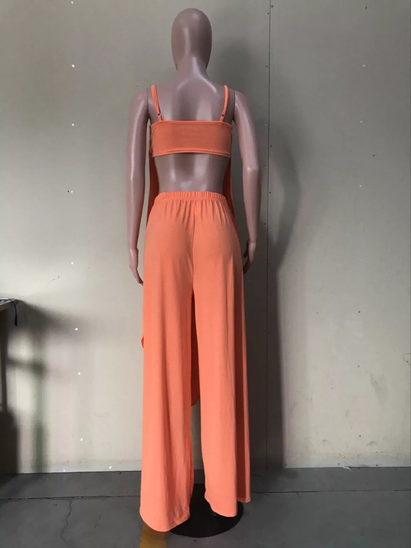 Full Size Asymmetrical Hem Cami and Pants Set Plus Size