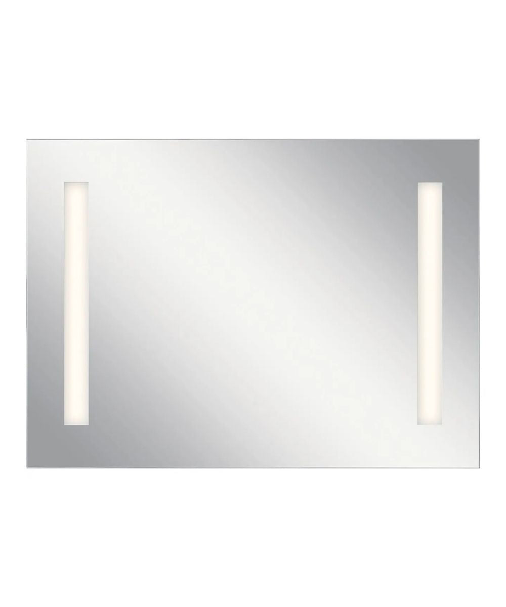 36"W x 26"H 4-Light Integrated LED Backlit Mirror with Bluetooth Soundbar – LampsUSA