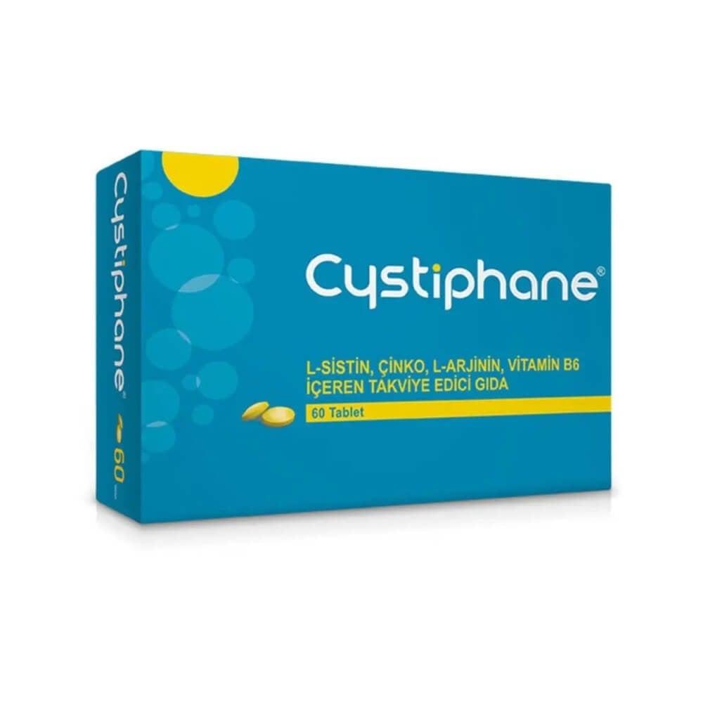 Cystiphane - 60 Tablets with L-Cysteine, Zinc, L-Arginine, and Vitamin B6