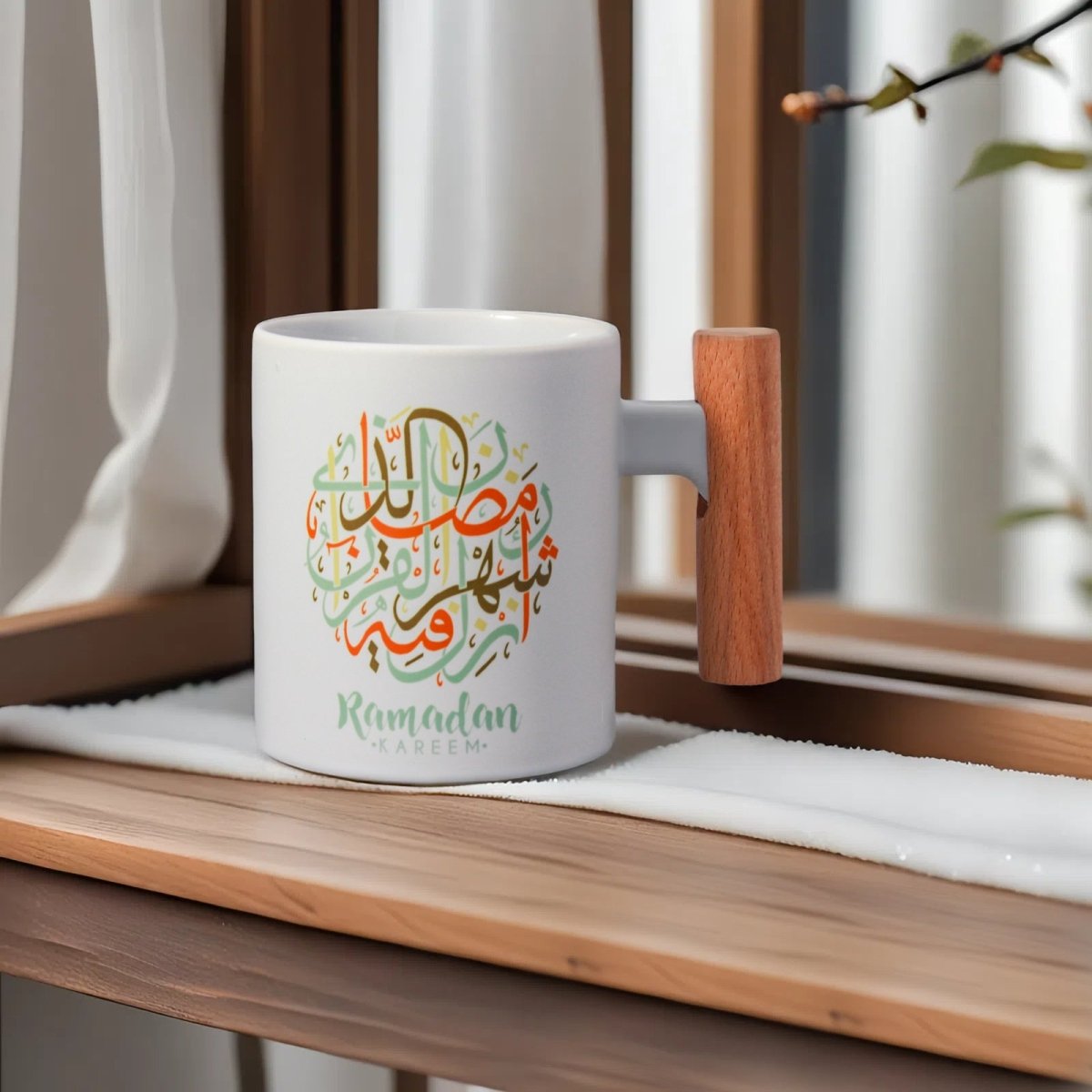 Mariam's Collection 3D Thermal Transfer Printing Pixel-Perfect Muslim Photo Mug Cup(MC01) — size reference