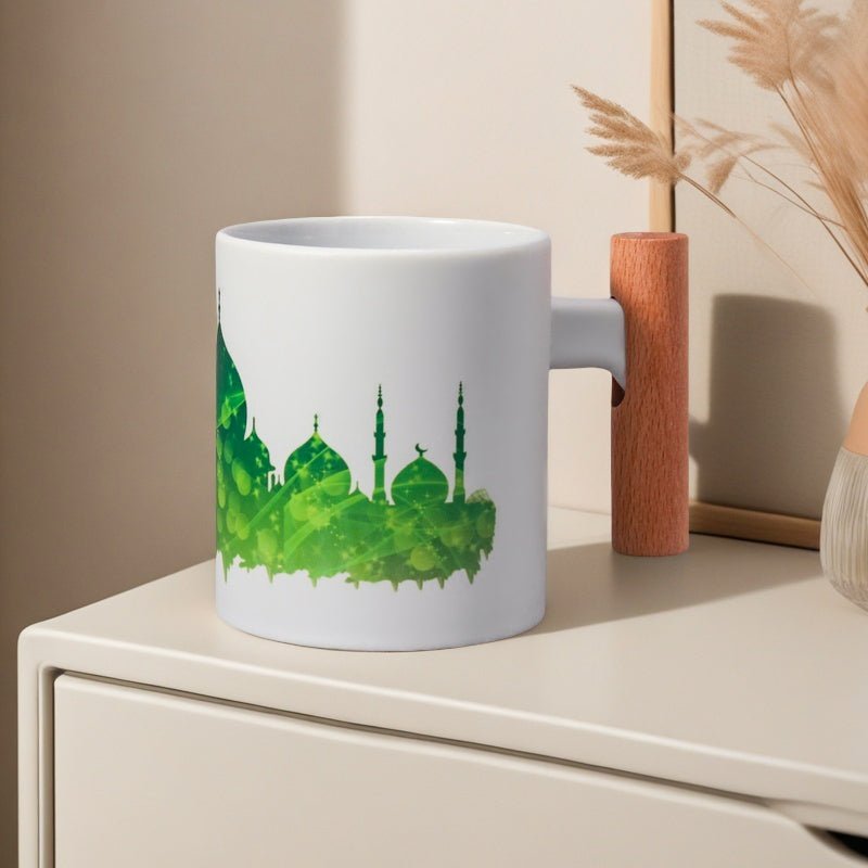 Mariam's Collection 3D Thermal Transfer Printing Pixel-Perfect Muslim Photo Mug Cup(MC01) — flat-lay composition