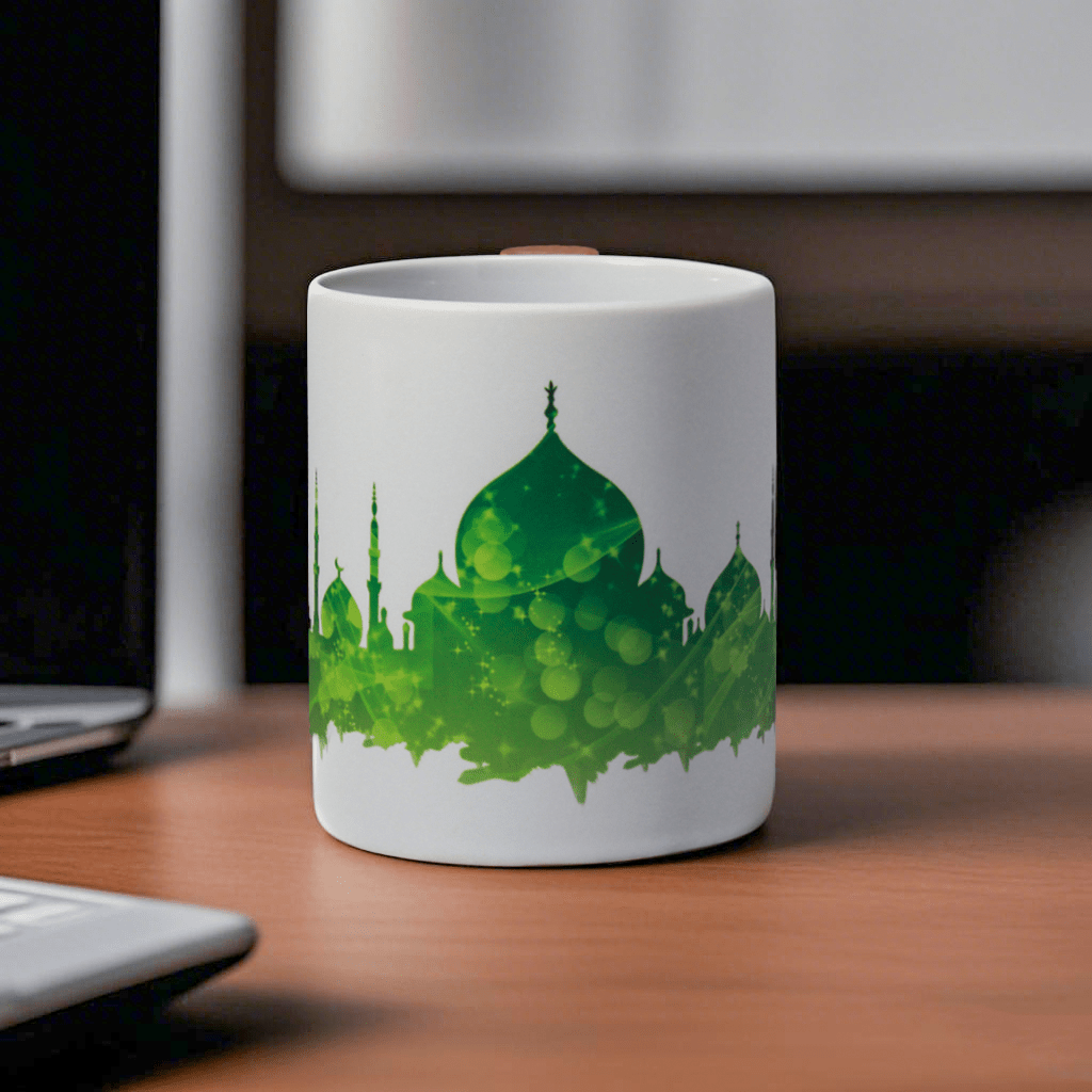 Mariam's Collection 3D Thermal Transfer Printing Pixel-Perfect Muslim Photo Mug Cup(MC01) — feature highlight