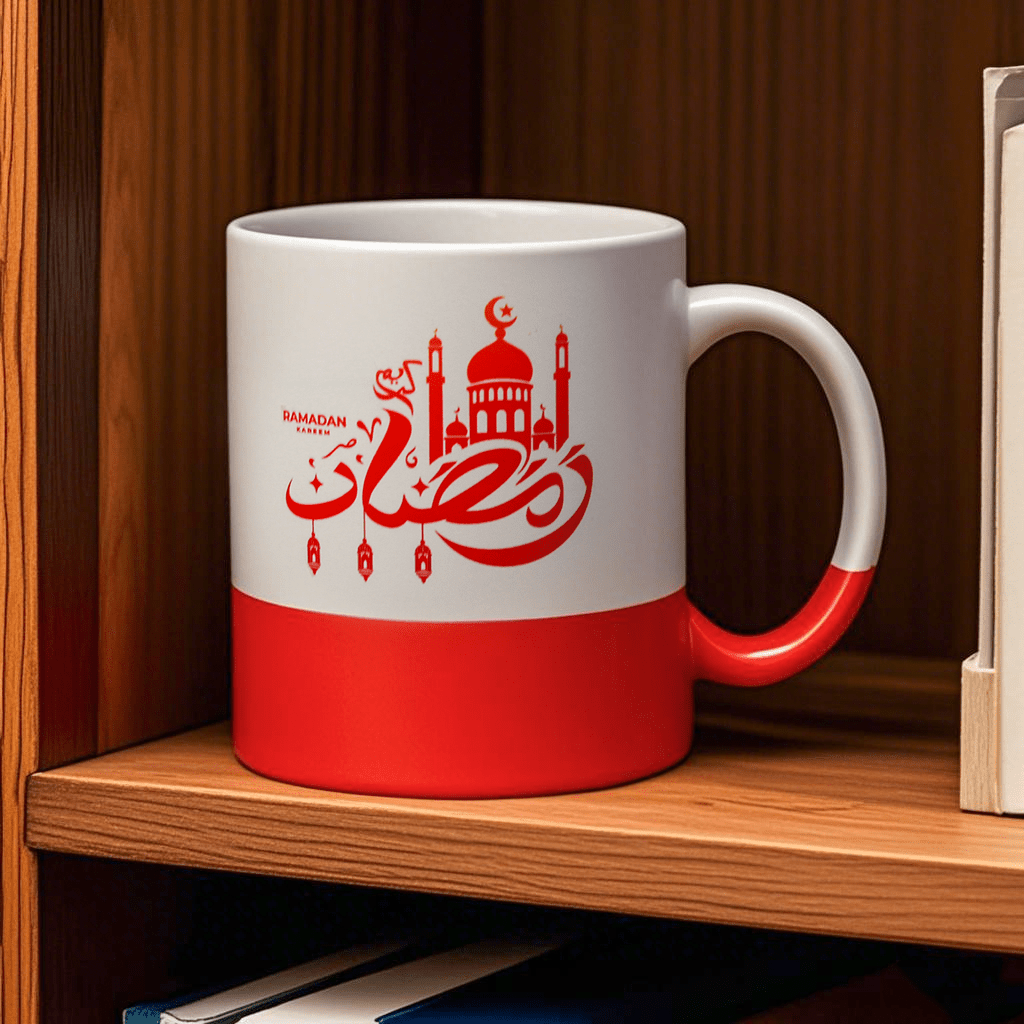 Mariam's Collection 3D Thermal Transfer Printing Pixel-Perfect Muslim Photo Mug Cup(MC01) — comparison shot