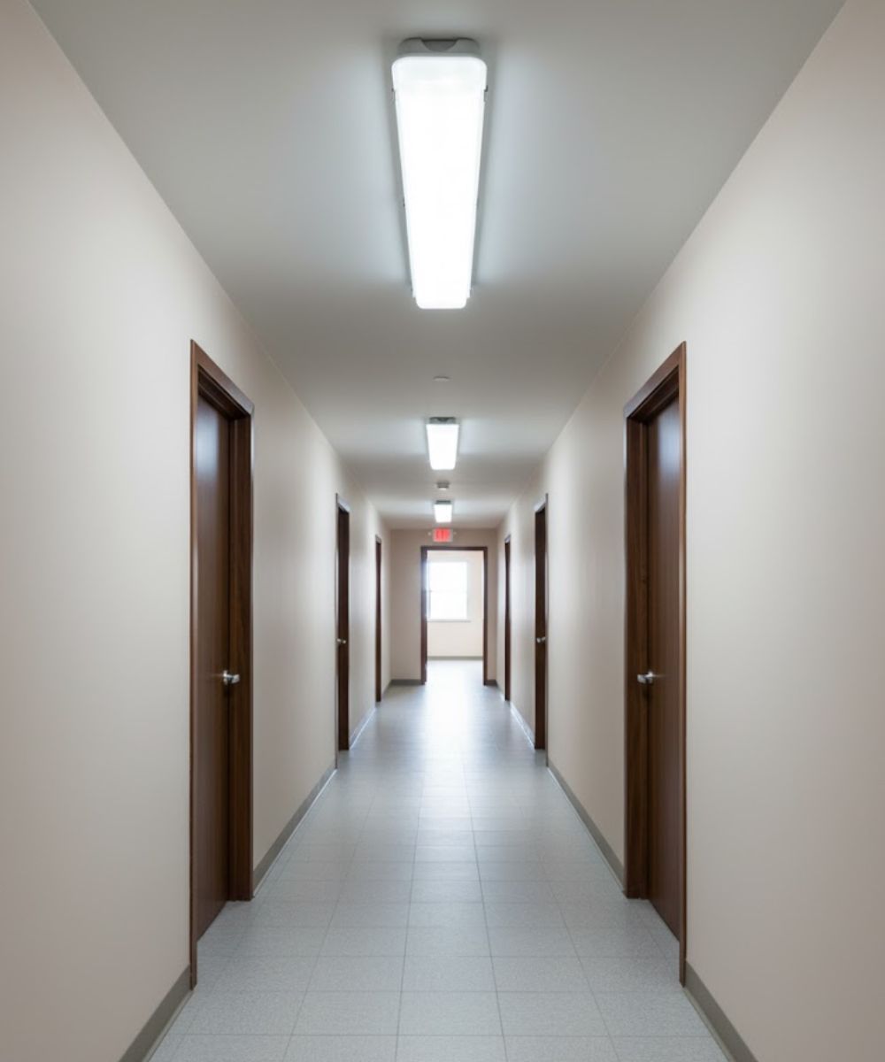 50"W Linear Vapor Tight 1-Light Integrated LED Light LightStrip Light Fixture by RP Lighting – LampsUSA, view 4