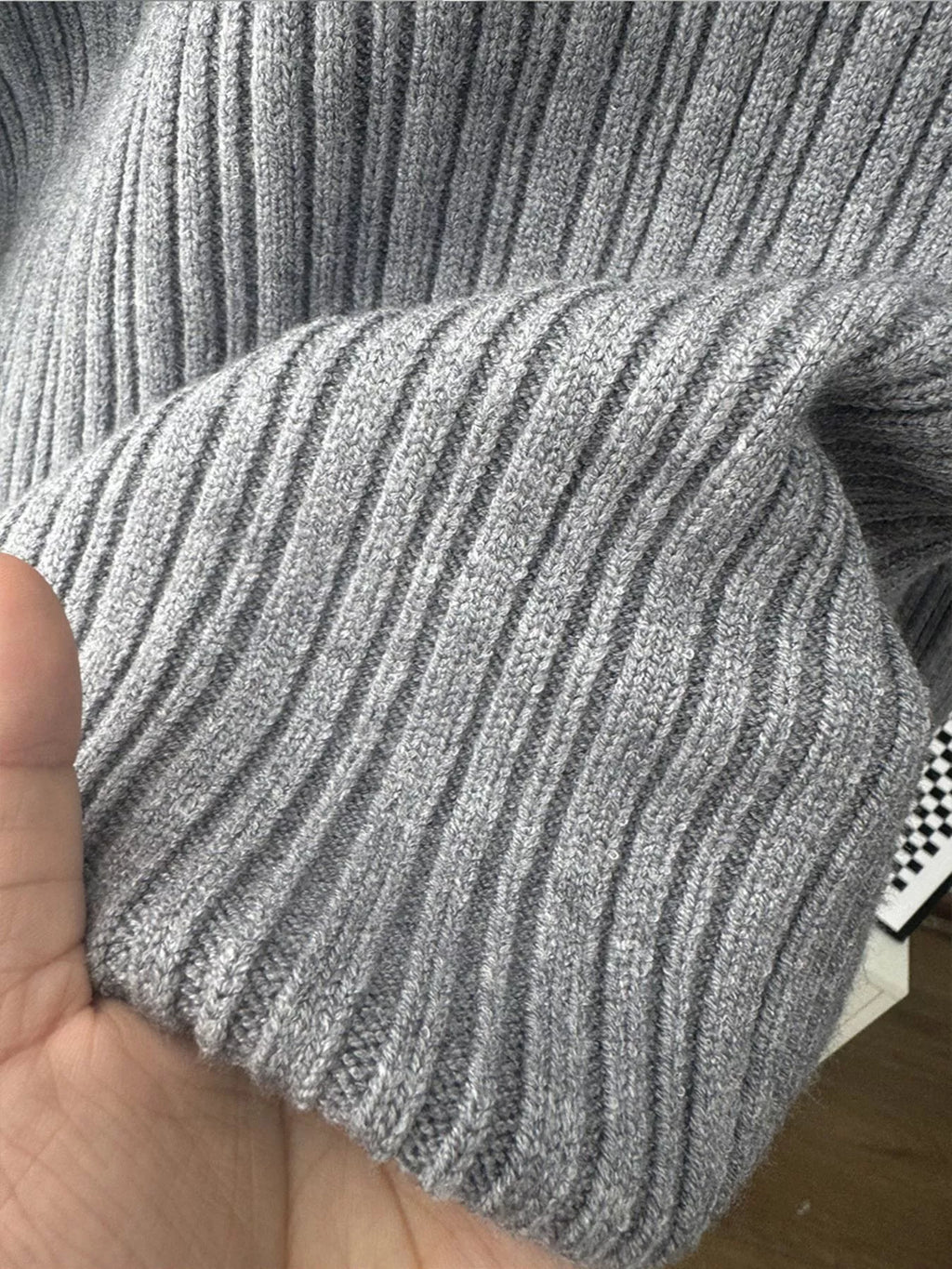 3-Piece Crew Neck Ribbed Sweater and Wide-Leg Pants Set with Scarf