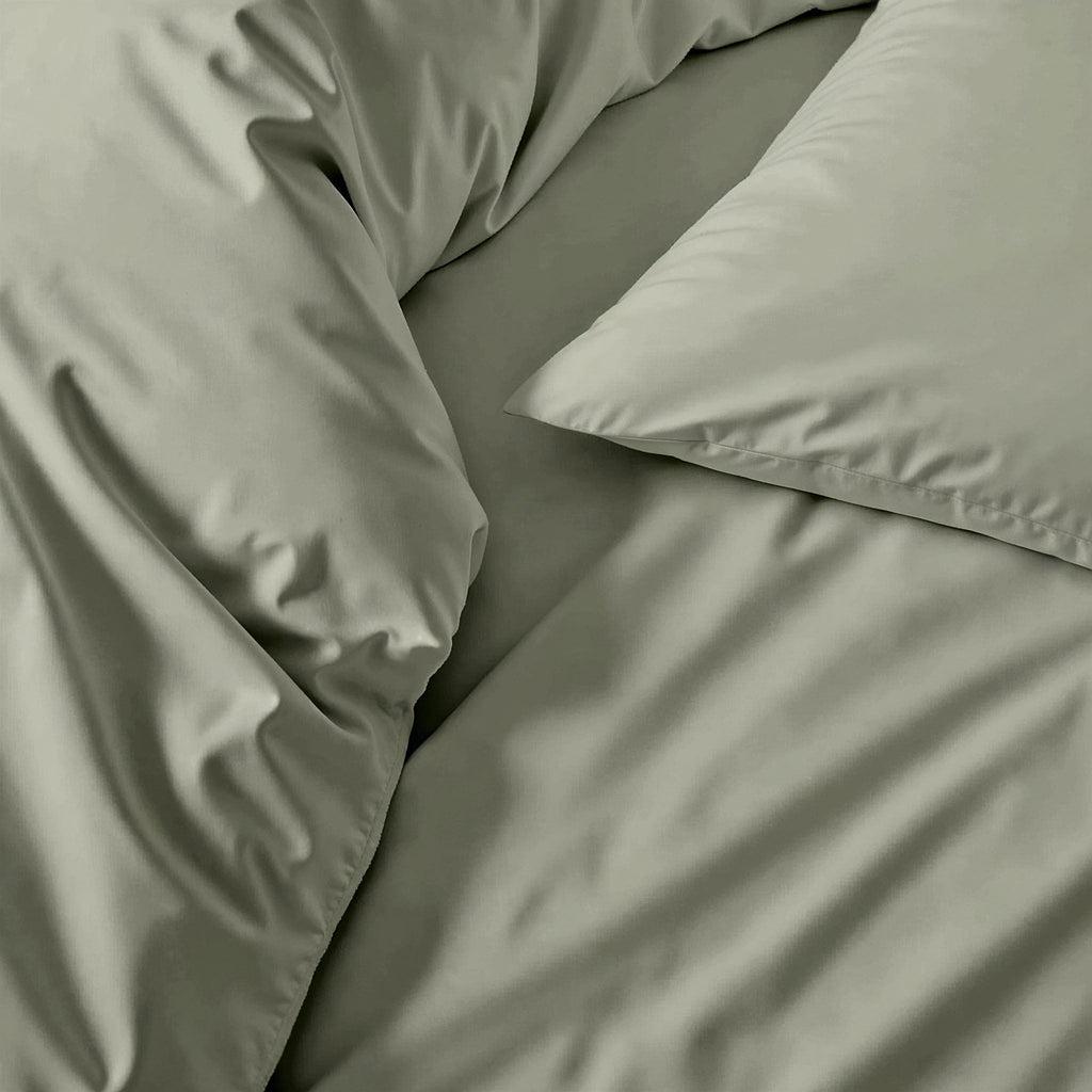 Italic Luxe Australian Sateen Duvet Cover — product on model