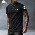 Mexican-Themed Print T-Shirt for Men – Retro Mexico Pride Graphic Tee, Bold Latino Heritage Unisex Streetwear Shirt