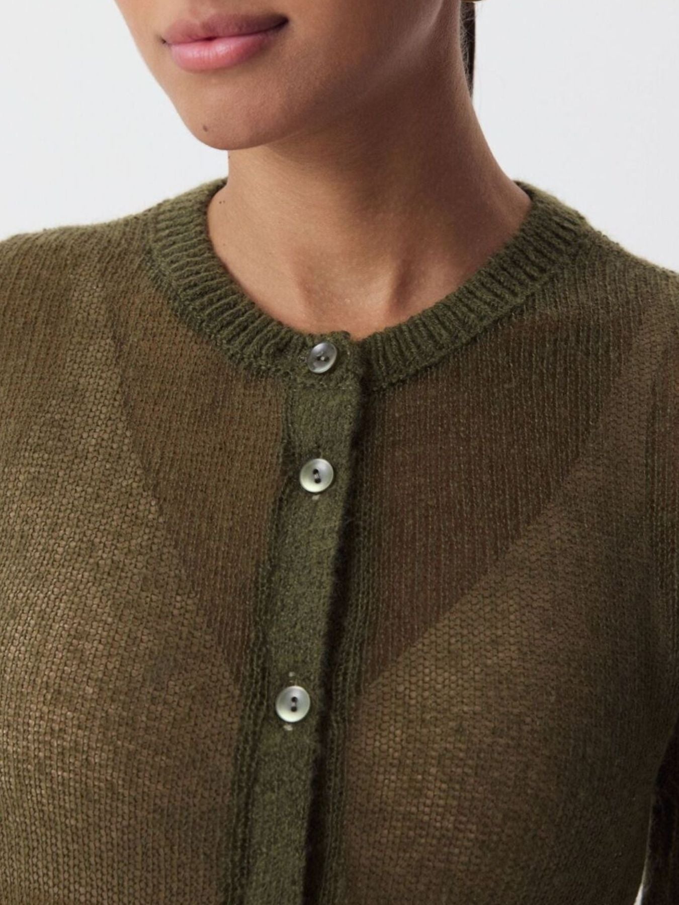 Button Up Long Sleeve Cardigan