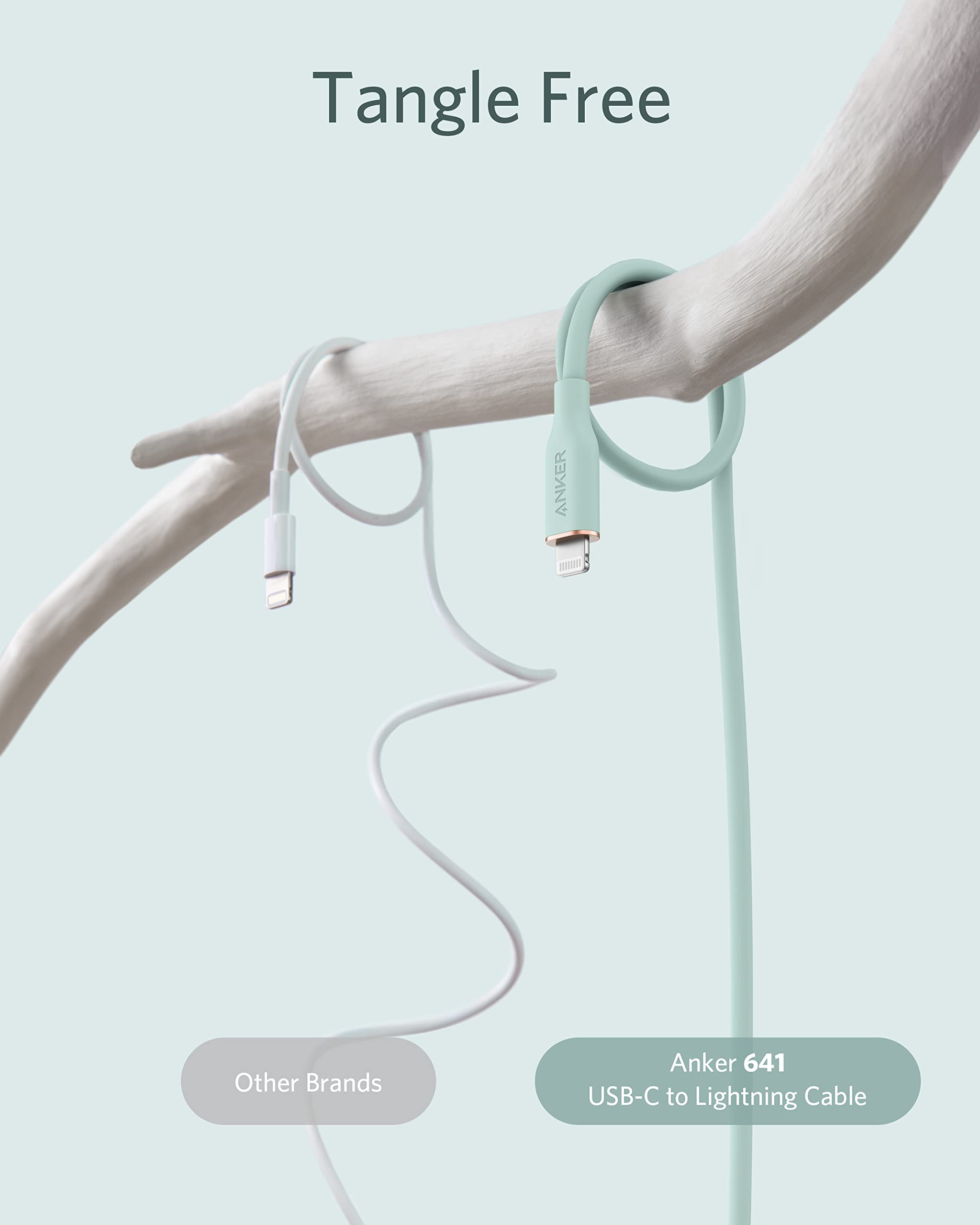 Anker <b>641</b> USB-C to Lightning Cable (Flow, Silicone), view 21