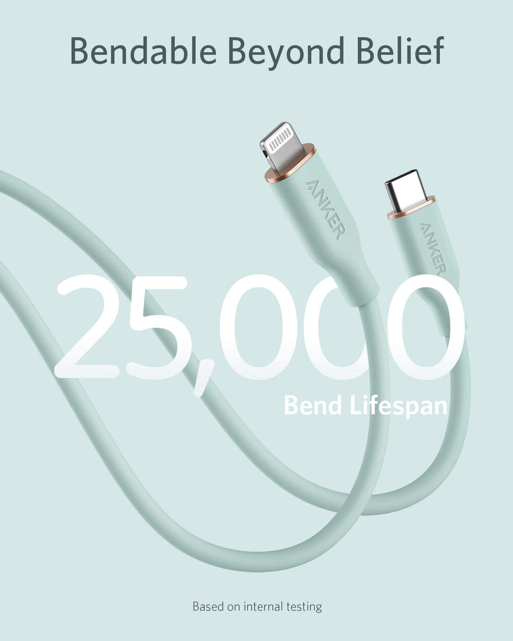 Anker <b>641</b> USB-C to Lightning Cable (Flow, Silicone), view 22