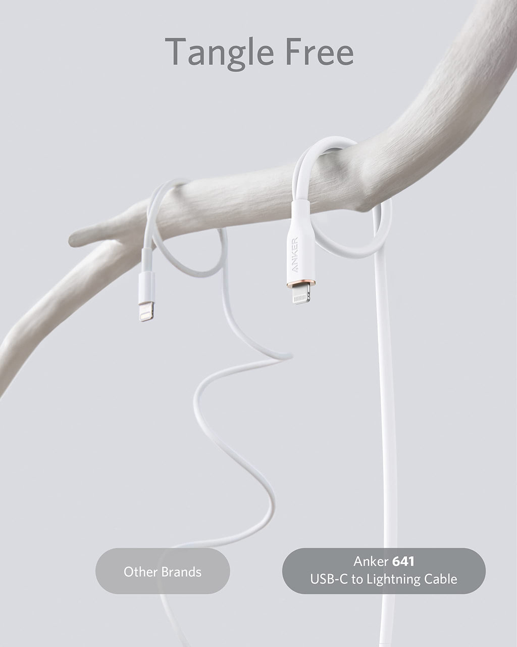 Anker <b>641</b> USB-C to Lightning Cable (Flow, Silicone), view 9